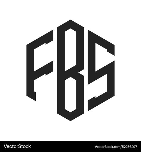 Fbs logo design initial letter monogram Royalty Free Vector