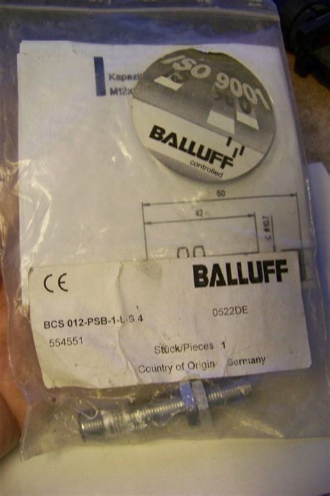 Balluff Bcs Psb L S Bcs Sk Capacitive Proximity Ebay