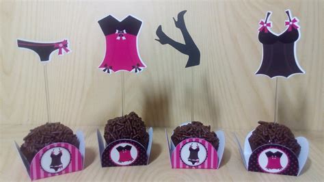 Kit forminha e topper Chá de Lingerie no Elo7 Feito de Trapo Papelaria A8C14F