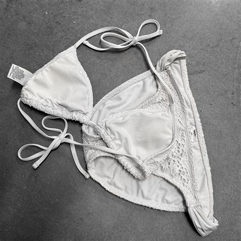 Mossimo Crochet Lace String Bikini Early S Depop