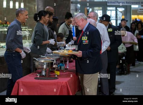 Washington Dc Usa 23rd Nov 2016 President Barack Obama And First