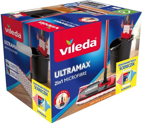 Mop Vileda Ultramax P Aski Zestaw Z Wiadrem Wyciskaczem