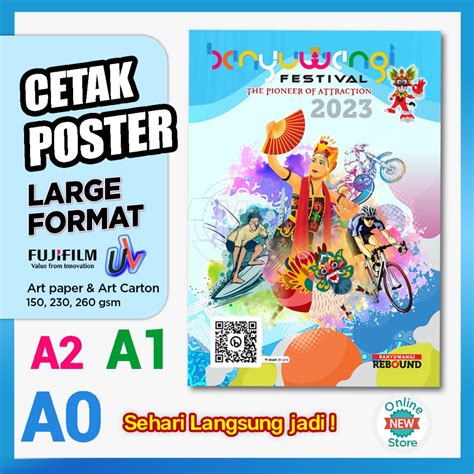 jual cetak poster besar print poster custom    shopee