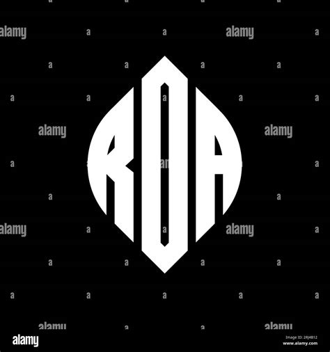 Rda Circle Letter Logo Design With Circle And Ellipse Shape Rda