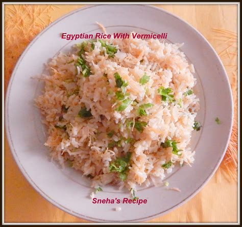 Egyptian Rice With Vermicelli Ruz Bil Shaareya Sneha S Recipe