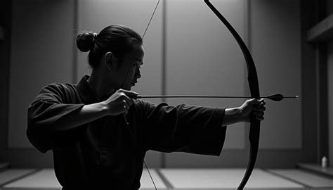 disciplined bow master image kyudo archery bow