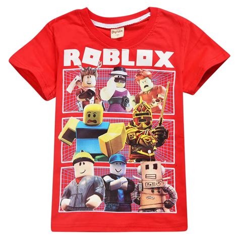 2019 Roblox Boys T Shirt Cartoon Red Nose Day Stardust Game Childr