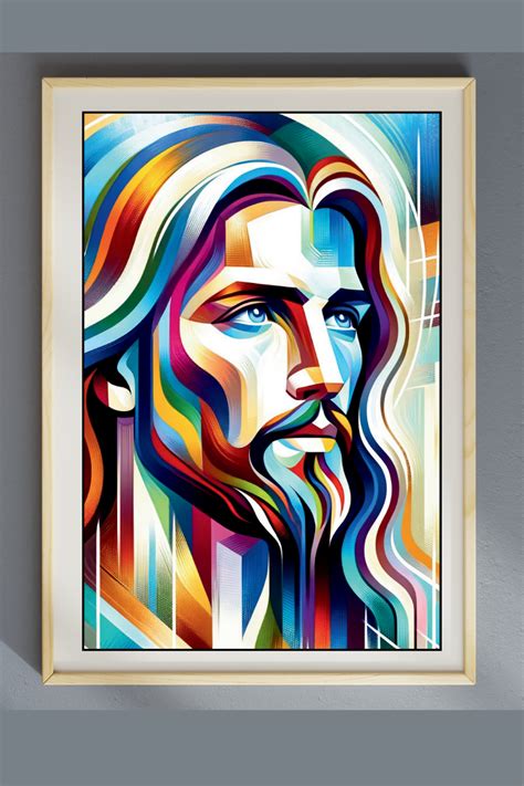 Modern Jesus Wall Art Printable Christian Poster For Sunday School