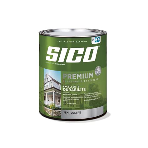 Peinture d extérieur Sico fini semi lustré couleur Blanc pur 946 ML