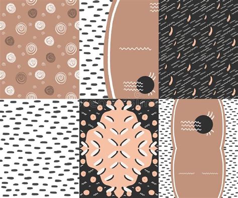 Fundo Sem Emenda Nude E Preto Ilustra O Stock Ilustra O De Fevereiro Decorativo