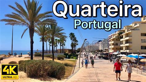 Quarteira Portugal Walking Tour Algarve K Ultra Hd Youtube