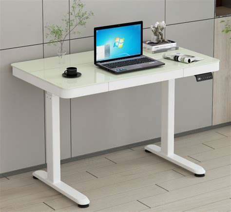 electronic height adjustable desk  drawers adjustable computer