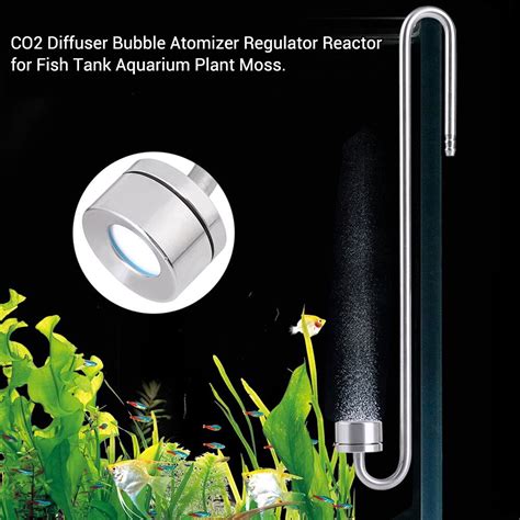 Nicrew Aquarium Co2 Regulator Diffuser Ultra Dunne Grandado