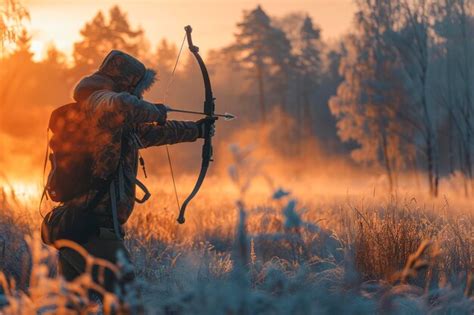 Premium Photo Bowhunting Adventures Mastering The Art Of Hunting With