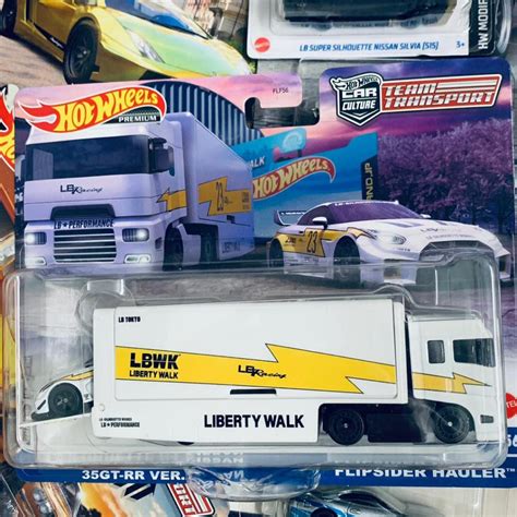 Hot Wheels New Case Lbwk Gtr R Car Culture Premium Team Transport Nissan Silva Truck