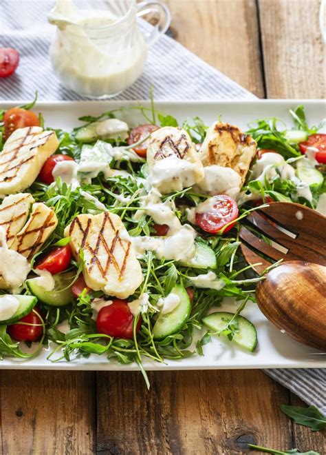 Griechische Halloumi Salat Platte Mit Dem Monsieur Cuisine Zaubermix
