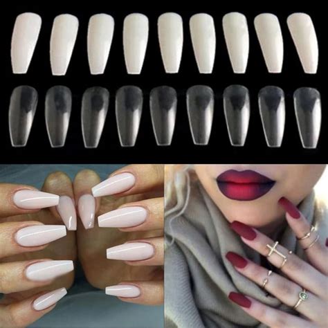 Coffin V Shaped French Tip Nails Get The Best Deals On French Nail