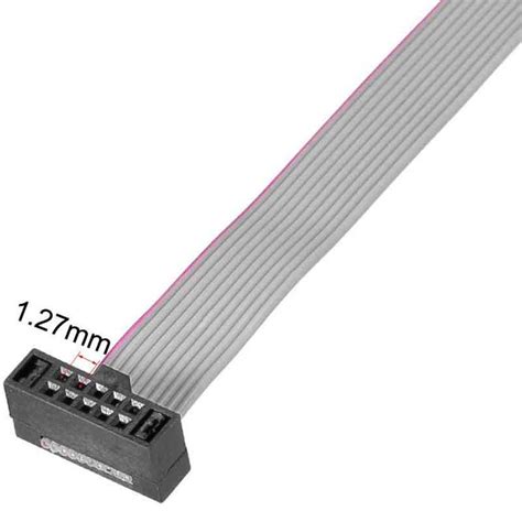 10 Pin Flat Ribbon Cable 127mm Pitch 30awg Ecocables