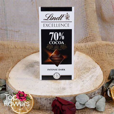 Шоколад Lindt Excellence 70% | 100 гр. | Top Flowers.com