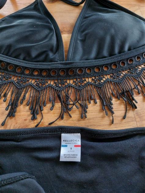 Schwarzes Bikini Mit Spitze Gr S Kaufen Auf Ricardo