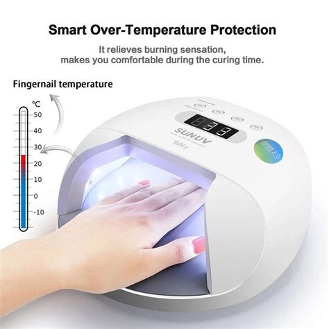 Original SUNUV Chargeable 48W UVLED Nail Lamp Nail Dryer With 4 Timers ...