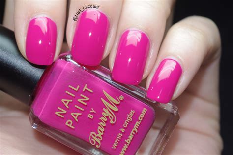 Barry M Shocking Pink Swatches Nail Lacquer Uk