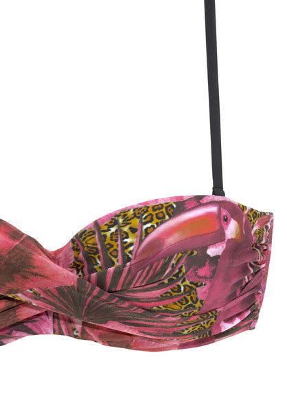 Lascana B Gel Bandeau Bikini Elena Pink Bedruckt Cup A