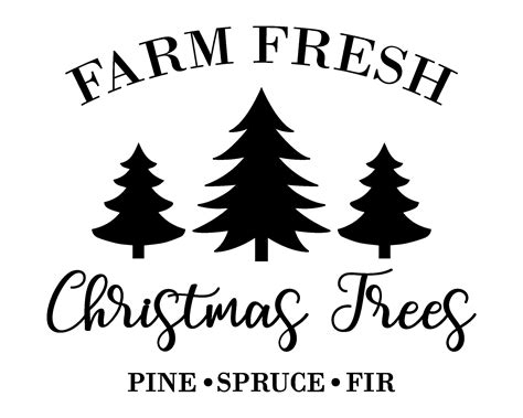 Art Collectibles Digital Retro Christmas Svg Farm Fresh Christmas