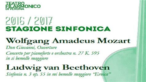 Mozart E Ludwig Van Beethoven Per Il Concerto Della Stagione