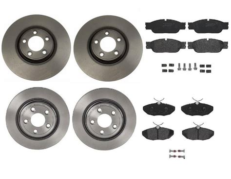 Jaguar Brembo Brakes Kit Pads Rotors Front And Rear 320mm 288mm