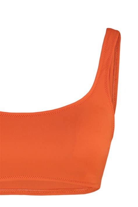 Trendyolmilla Nar Çiçeği Bralet Yüksek Bel High Leg Regular Core Bikini Takımı TBESS BT