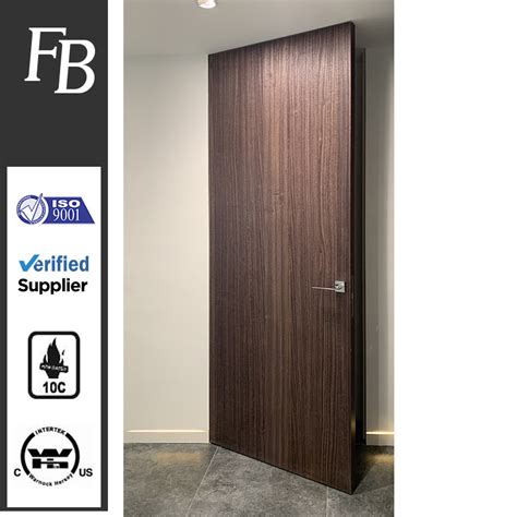 modern timber prehung interior solid wooden flush door solid core wood