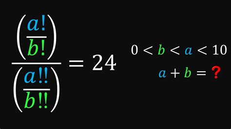 How To Solve This Double Factorial Equation Youtube