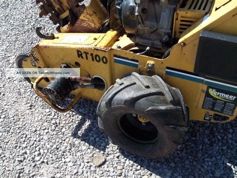 2005 Vermeer Rt100 Trencher Walk Behind Trencher Combo Chain