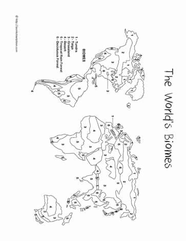 Biome Map Coloring Worksheet Coloring Pages