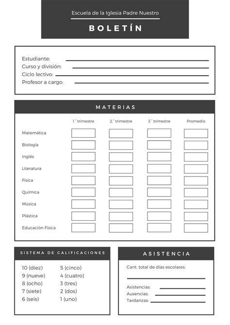 Plantillas De Boletines De Calificaciones Editables Canva The Best