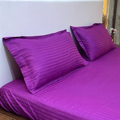 Byzantium Striped Bed Sheet Avis Bedlinen