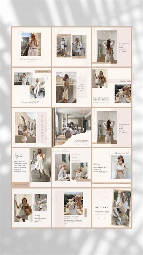 Blogger Templates Canva Templates Instagram Templates Canva Blogger Templates Nude Theme