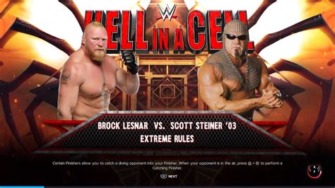 WWE Brock Lesnar Vs Scott Steiner PS5 WWE2K23 WRESTLING YouTube