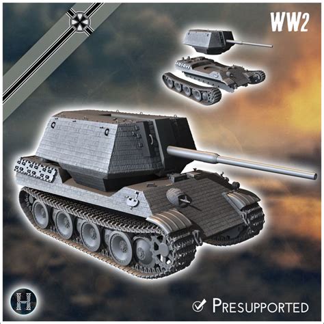 3d Printable German Ww2 Pack Panzer V Panther No 2 Variants And