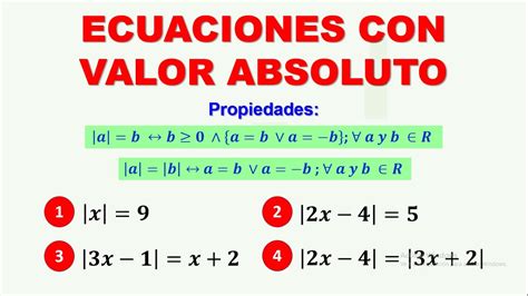 Ecuacion Con Valor Absoluto Valor Absoluto Ecuaciones Matematicas The