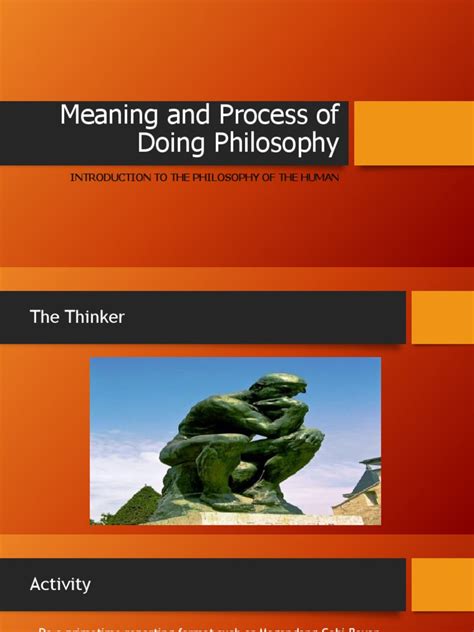 2 Meaning And Process Of Doing Philosophy Reason Epistemology