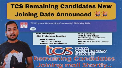 Good News Tcs May Confirmed New Joining Date Update Tcs Xplore