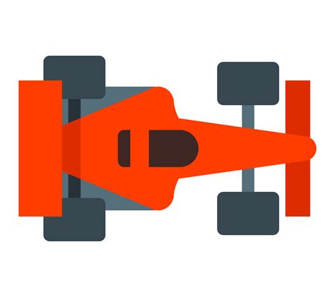 Clipart Illustration Of A Driver In A Red Ferrari F1 Race Car On A