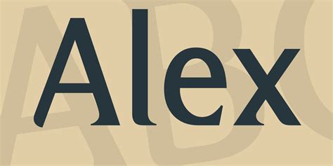 Alex Font Free Download And Similar Fonts Fontget