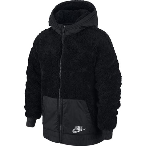 Nike Sportswear Sherpa Jacket Black Dressinn