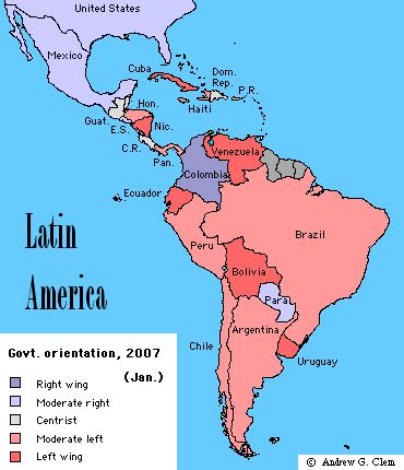 Latin American Revolution Map