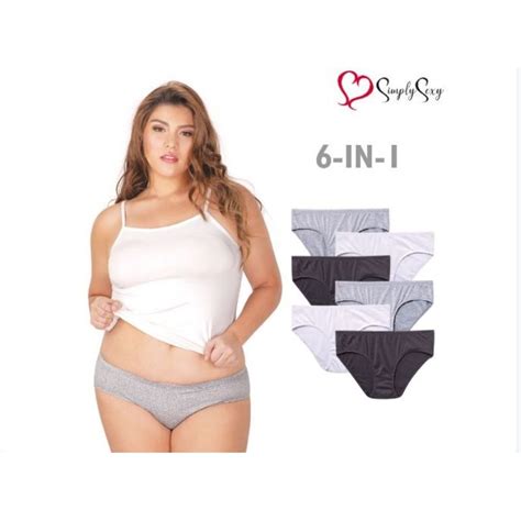 Natasha Fatinah 6 In 1 Plus Size Bikini Panty Shopee Philippines