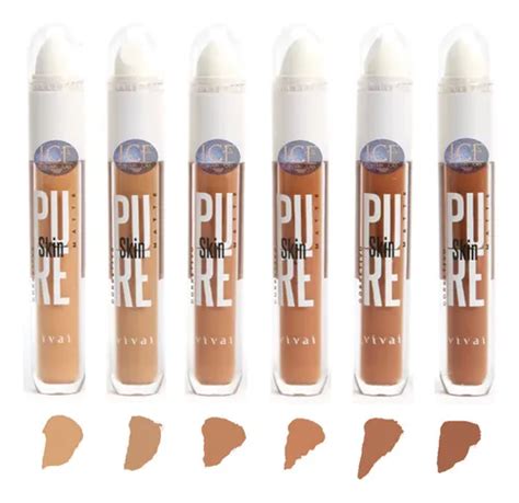 Corrector facial líquido Vivai Pure Skin 1029 4 2 tono nude para piel correctores oscuros para