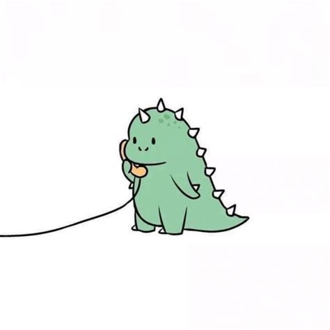 Download Cute Dinosaur Phone Call Wallpaper